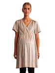 VERTBAUDET Robe irisée Cache-Coeur Grossesse et Allaitement Beige irisé 42/44