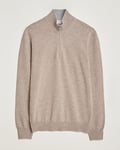 Gran Sasso Wool/Cashmere Half Zip Beige