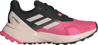 Adidas Women's Terrex Soulstride RAIN.RDY Trail Running Shoes Pink Fusion/Putty Mauve/Core Black, 40 2/3