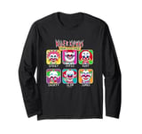 Killer Klowns from Outer Space Chibi Clown Faces Portraits Long Sleeve T-Shirt