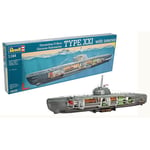 U-BOAT GERMAN SUBMARINE XXI TYPE 2540 KIT 1:144 Revell Kit Navi Modellino