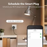 HBN Smart Plug WiFi Socket Work with Alexa Echo and Google Home, Smart Timer No