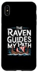 Coque pour iPhone XS Max Illustration viking nordique The Raven Guides My Path