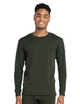 LAPASA Maillot de Corps Thermique Homme Laine Mérinos 100% Naturelle Manches Longues Base Layer de Sport Haut M67 Vert (Très Chaud) XL