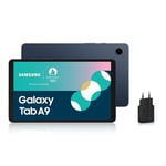 Samsung Galaxy Tab A9 Tablette Android, 128 Go de Stockage, Grand écran de 8.7", Wifi, Son riche, Bleu marine, avec Chargeur secteur rapide 25W inclus (version FR)