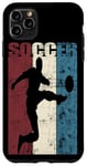 Coque pour iPhone 11 Pro Max Ballon de football vintage effet vieilli