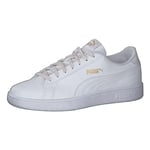 PUMA Smash v2 Metallics Jr Basket, White Team Gold, 39 EU