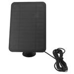 (Black) Solar Panel 4W 5V Solar Panel For Arlo For For Blink Security