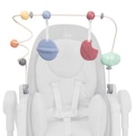 Chicco - Barre de Jeu pour Chaise Haute Chicco Polly Armonia, Accessoire pour Chaise Haute, Développe la Coordination de Bébé, 0 m Plus, avec Peluches et Anneau de Dentition Détachables