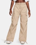 Nike High-Waisted Loose Woven Cargo Trousers 'Beige' - Size Large (L)