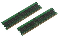 CoreParts DDR2 - sett - 16 GB: 2 x 8 GB - DIMM 240-pin - 667 MHz / PC2-5300 - registrert