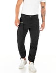 Replay men's cargo trousers Joe regular fit made of comfort cotton, black (Black 098), 32W / 30L