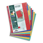 Exacompta Intercalaires touches neutres - carte 225 g A4 8 positions coloris assortis