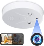 Nisanuki Caméra Espion WiFi, 5G/2,4G WiFi Mini Camera Cachée Détecteur de Fumée HD 1080P Caméra de Surveillance sans Fil Micro Camera a Distance Discrete Enregistreur Nocturne Détection de.[G36]