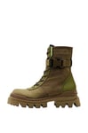 Desigual Femme Shoes_Track Combat Bottes mi-Mollets, Vert, 41 EU