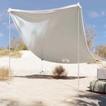 vidaXL Beach Canopy with Sand Anchors Grey 214x236 cm UK