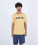 Hurley Evd OAO Solid S/S T-Shirt, Dusty Cheddar, XL Homme