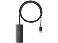 Baseus Wkqx030101, Usb 3.2 Gen 1 (3.1 Gen 1) Type-A, Usb 3.2 Gen 1 (3.1 Gen 1) Type-A, 5000 Mbit/S, Svart, Akrylnitrilbutadienstyren (Abs), 1 M