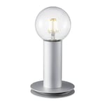 Lampe De Table Paul Neuhaus Turn Me Argent Max. 60W E27 Rétro Câble Textile