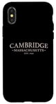 Coque pour iPhone X/XS Cambridge, Massachusetts - Simple Cambridge, MA