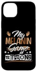 Coque pour iPhone 14 Plus Melanin Game Black Queen Afro Women Black History Month Girl