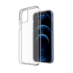 Coque Souple Transparente Compatible avec Iphone 12/12 Pro - Etui de Protection en Silicone Antichoc - Transparente Souple en TPU - Bumper Housse Case - Protection Smartphone