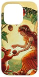 Coque pour iPhone 14 Pro Illustration fée avec son ami écureuil amoureux de la nature