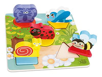 Teorema - Puzzle en Bois pour Enfants, 5 Figurines 3D à thème Insectes, 40579