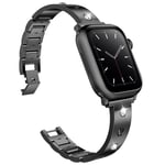 Bangle Diamond Bracelet Apple Watch 41mm Series 7 svart