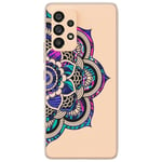 Coque Galaxy A23 Mandala fluo rose violet