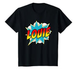 Youth Boys Louie Comic Book Superhero Name T-Shirt