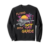 Flying Into 1st Grade Fighter Jet Plane Back To School Sweatshirt