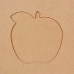 Country Love Crafts Apple Frame Wooden Craft Blank, Light Brown