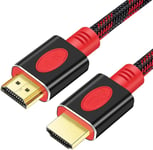 Cable Hdmi 4K,Hdmi 2.0 Haute Vitesse Par Ethernet Supporte 1080P 3D Hdr Retour Audio(3M)