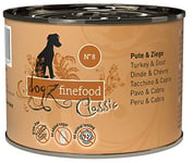 Dogz finefood Nourriture pour Chien n ° 8 Dinde & Ziege 200 g, Lot de 6 (6 x 200 g)