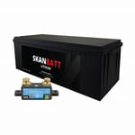 SKANBATT Lithium Batteri 48V 100AH 100A BMS (640x245x220mm) IP67 - Med Bluetooth - NYHET! (kan forhåndsbestilles)