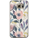 Samsung Galaxy S6 Läpinäkyvä Puhelinkotelo Blomsterglädje