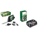 Cisaille à Gazon sans Fil Bosch - AdvancedShear 18V-10 (1 Batterie 2.0 Ah, 18 Volt System) & Batterie PBA 18V 2.5Ah W-B