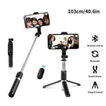 Telescopic Selfie Stick Tripod Monopod Phone Holder Bluetooth for Samsung iPhone