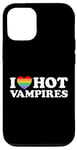 Coque pour iPhone 12/12 Pro J'aime Hot Vampire Funny Vampiric Blood Book Gay Fan Pride