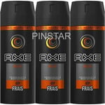 3 x AXE (LYNX) Musk 150ml Deodorant Spray.