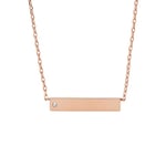 Fossil Collier Pour Femmes, 40.6 Cm De Longueur, 5.1 Cm D'Extension Collier En Acier Inoxydable Or Rose, JOF00435791