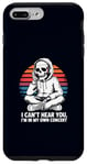 Coque pour iPhone 7 Plus/8 Plus I Can't Hear You I'm in My Own Concert Skeleton Music Lover