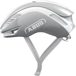 Casque de vélo de route ABUS Gamechanger 2.0 - Casque aérodynamique haute performance avec aérodynamique et ventilation optimisées - pour femmes et hommes - taille L, gris pur