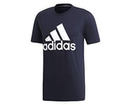 Adidas Men Must Haves Badge of Sport Short Sleeve T-Shirt - Legend Ink/White, Small