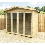 7 x 11 Pressure Treated Summerhouse with Long Windows