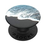 PopSockets: PopGrip Expanding Stand and Grip with a Swappable Top for Phones & Tablets - Black Sand Beach