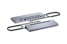 i-Tec - dockingstation - USB-C / USB4 / Thunderbolt 3 / Thunderbolt 4 - 11-slot - 2 x DP, HDMI - 1GbE