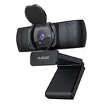 AUSDOM Webcam 4K, UHD 8 MP Autofocus avec Microphone, Cache de confidentialité, caméra Web USB Plug and Play pour Streaming Pro/enseignement en Ligne/Appel vidéo/Zoom/Skype