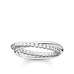 THOMAS SABO ring double balls silver 925 sterling silver TR2321-001-21-50